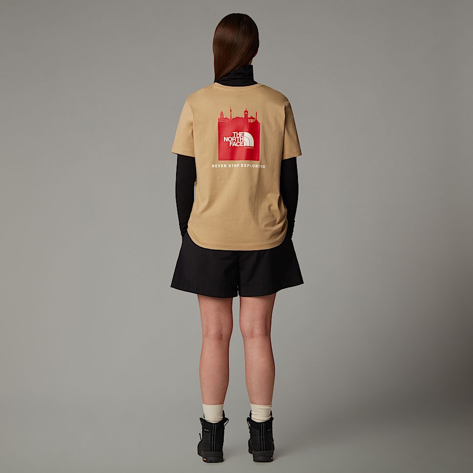 Camiseta The North Face Germany Redbox Mujer Kaki | NF0A36I9L