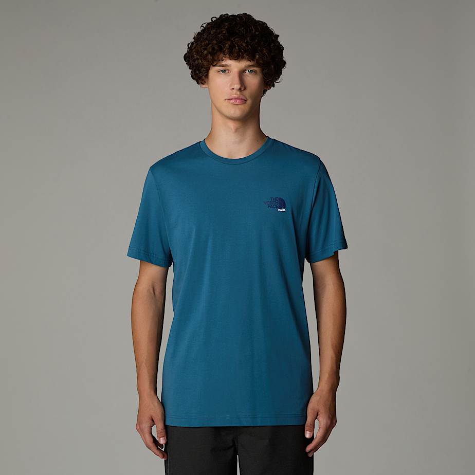 Camiseta The North Face Italy Redbox Hombre Azules | NF0A42L3M