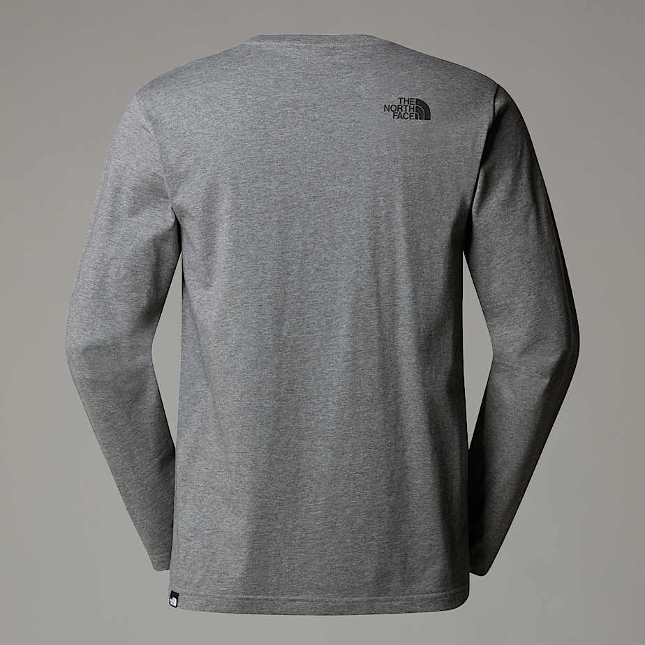 Camiseta The North Face Long-Sleeve Simple Dome Hombre Grises | NF0A31D0B