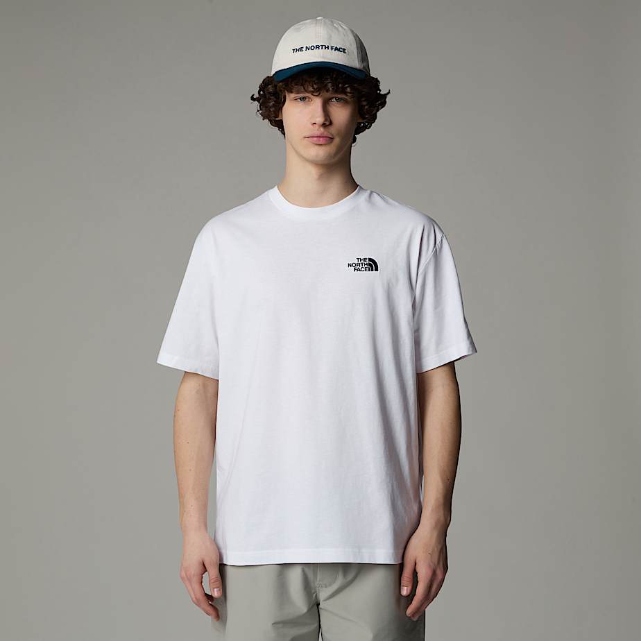 Camiseta The North Face Oversized Simple Dome Hombre Blancos | NF0A20L6R