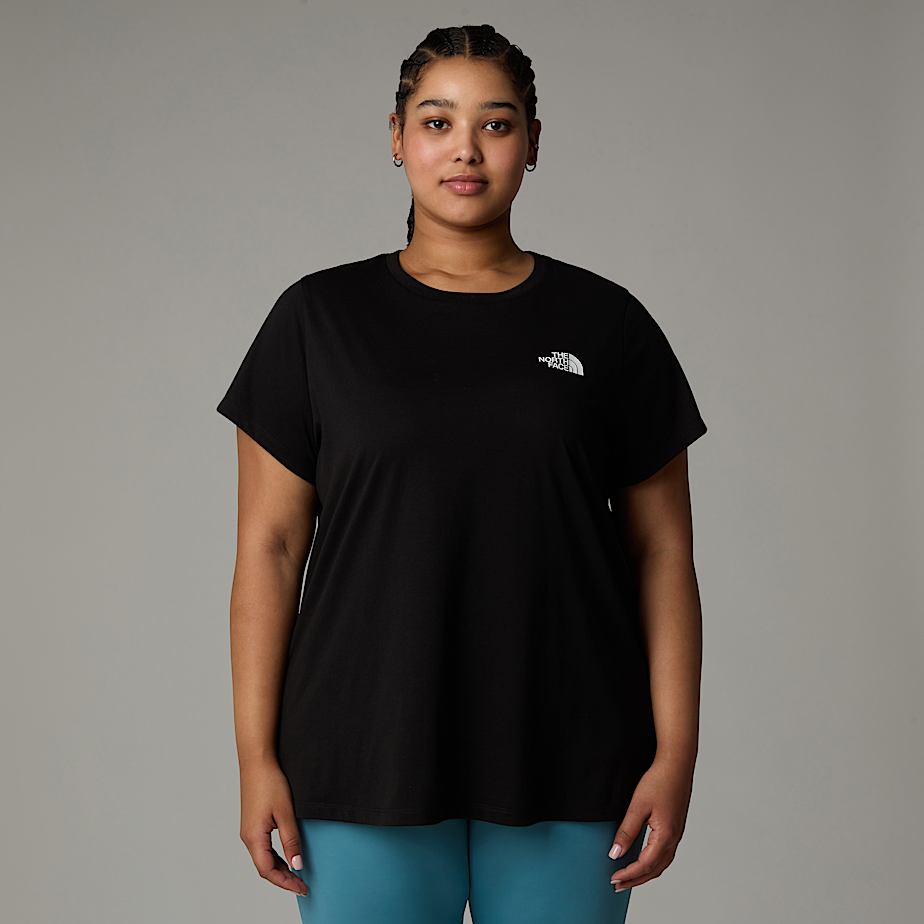 Camiseta The North Face Plus Size Simple Dome Mujer Negros | NF0A51V5Q