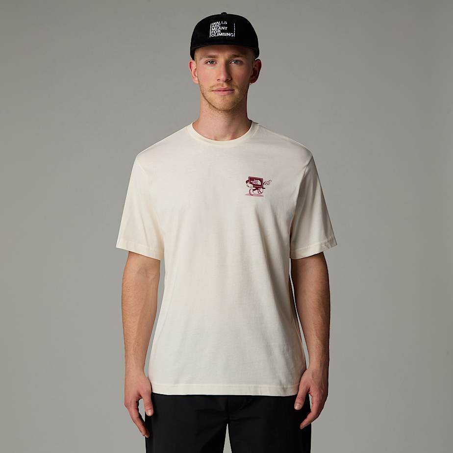 Camiseta The North Face Relaxed Cartoon Hombre Blancos | NF0A21K8I