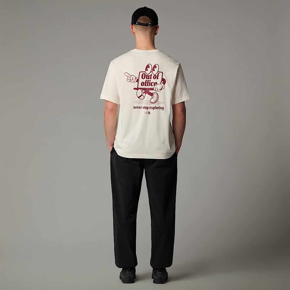 Camiseta The North Face Relaxed Cartoon Hombre Blancos | NF0A21K8I