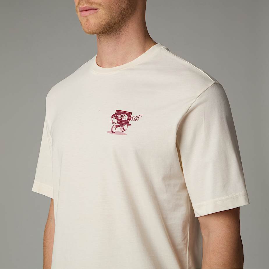 Camiseta The North Face Relaxed Cartoon Hombre Blancos | NF0A21K8I