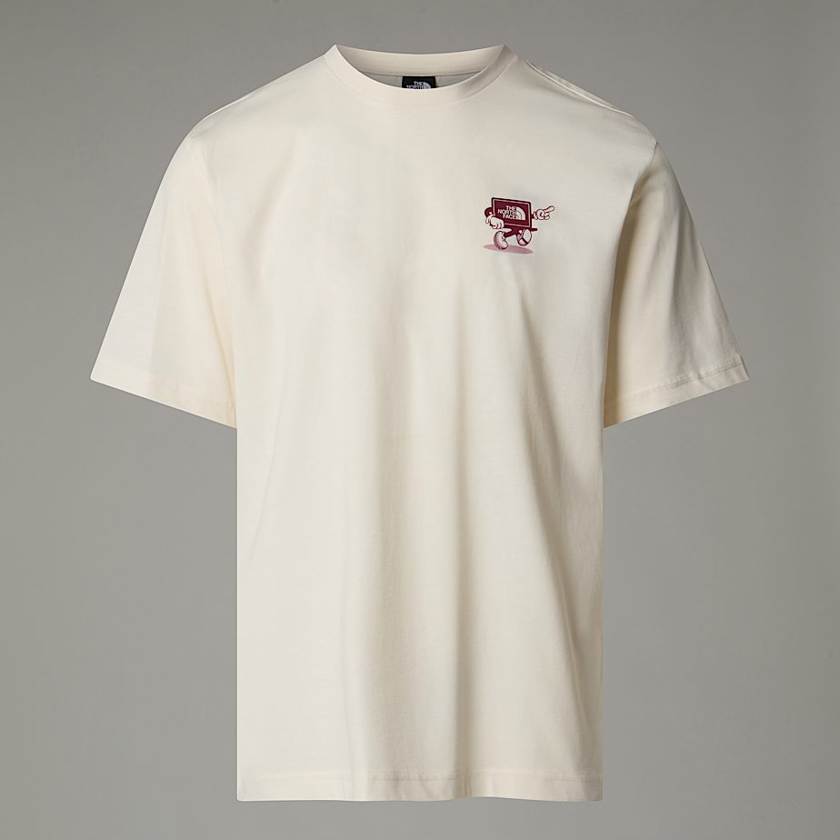 Camiseta The North Face Relaxed Cartoon Hombre Blancos | NF0A21K8I