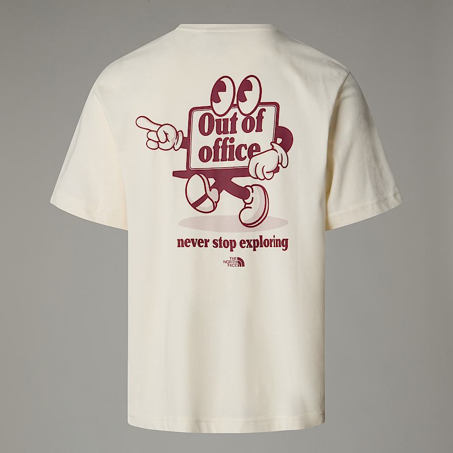 Camiseta The North Face Relaxed Cartoon Hombre Blancos | NF0A21K8I