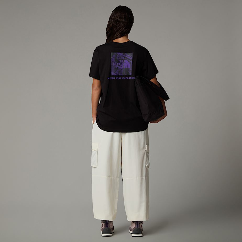 Camiseta The North Face Relaxed Redbox Graphic Mujer Negros | NF0A22G7V