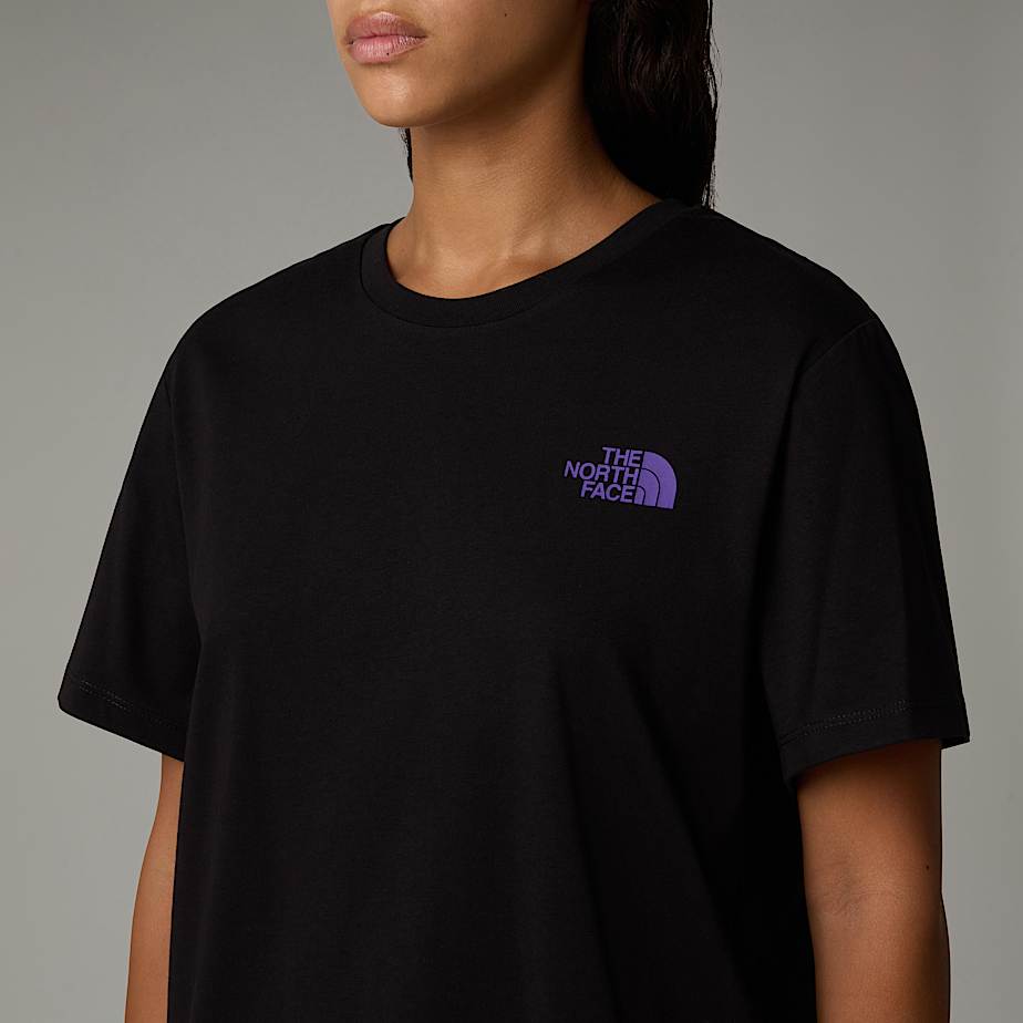 Camiseta The North Face Relaxed Redbox Graphic Mujer Negros | NF0A22G7V