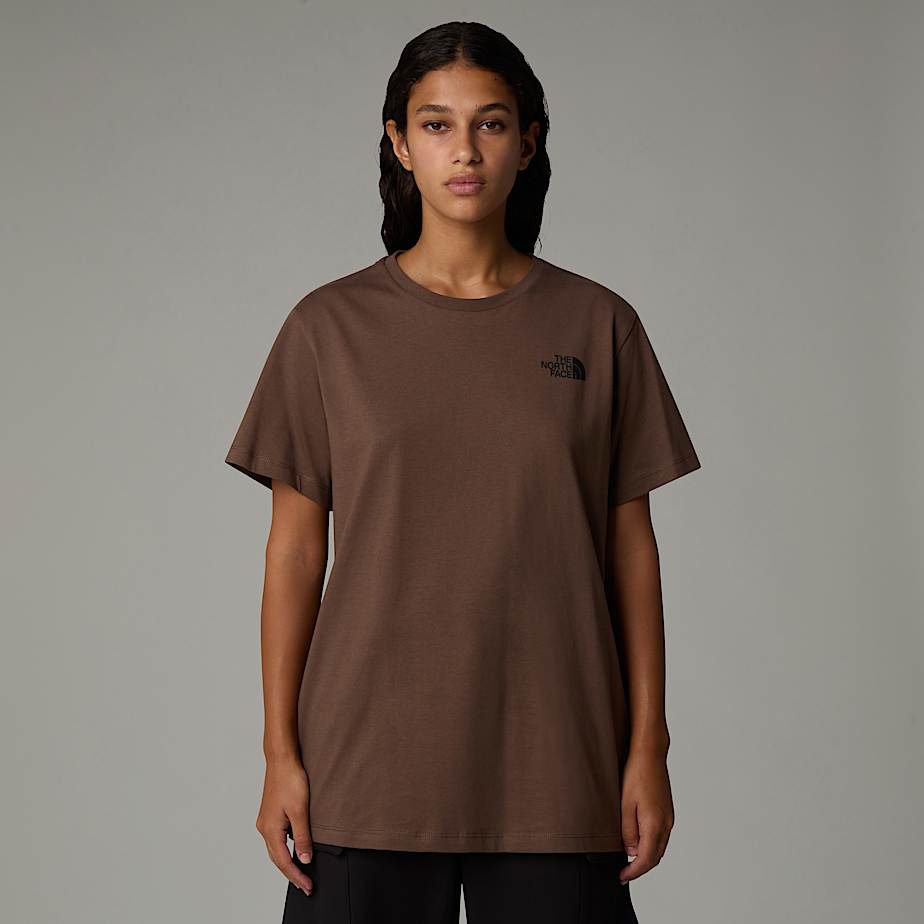 Camiseta The North Face Relaxed Redbox Mujer Marrom | NF0A40F1H