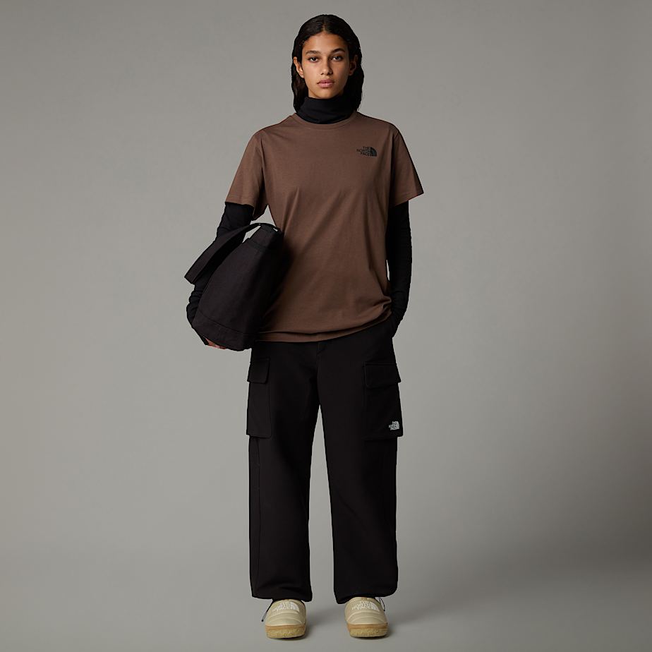 Camiseta The North Face Relaxed Redbox Mujer Marrom | NF0A40F1H