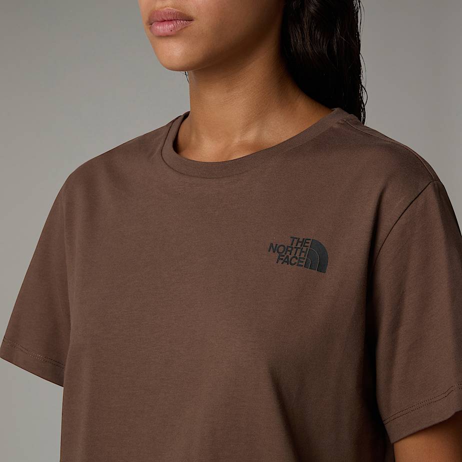 Camiseta The North Face Relaxed Redbox Mujer Marrom | NF0A40F1H
