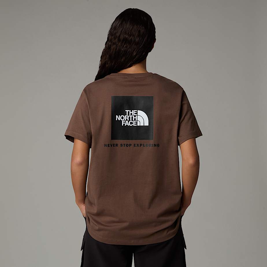 Camiseta The North Face Relaxed Redbox Mujer Marrom | NF0A40F1H