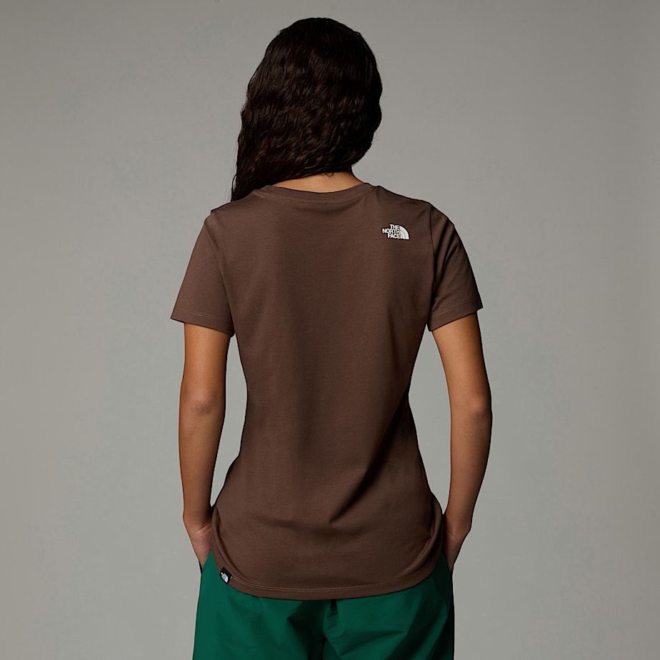 Camiseta The North Face Simple Dome Mujer Marrom | NF0A63D9J