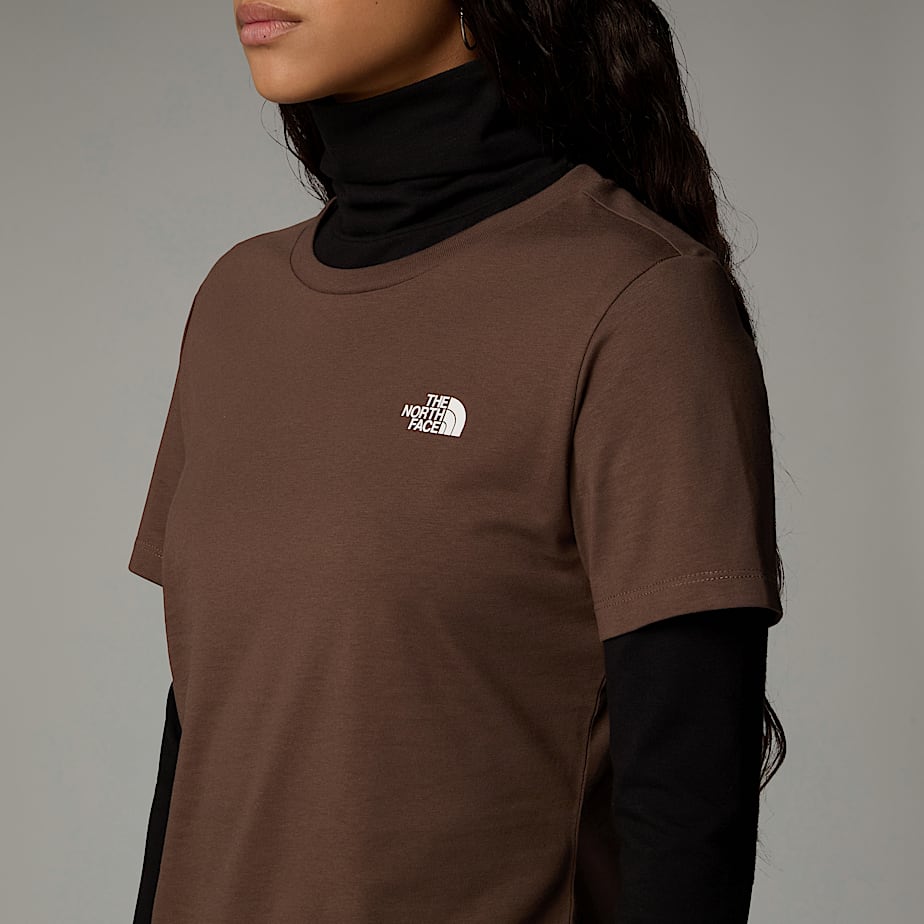 Camiseta The North Face Simple Dome Mujer Marrom | NF0A63D9J