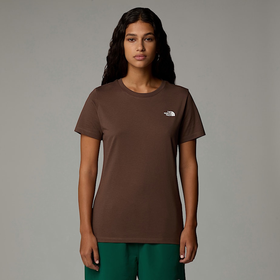 Camiseta The North Face Simple Dome Mujer Marrom | NF0A63D9J