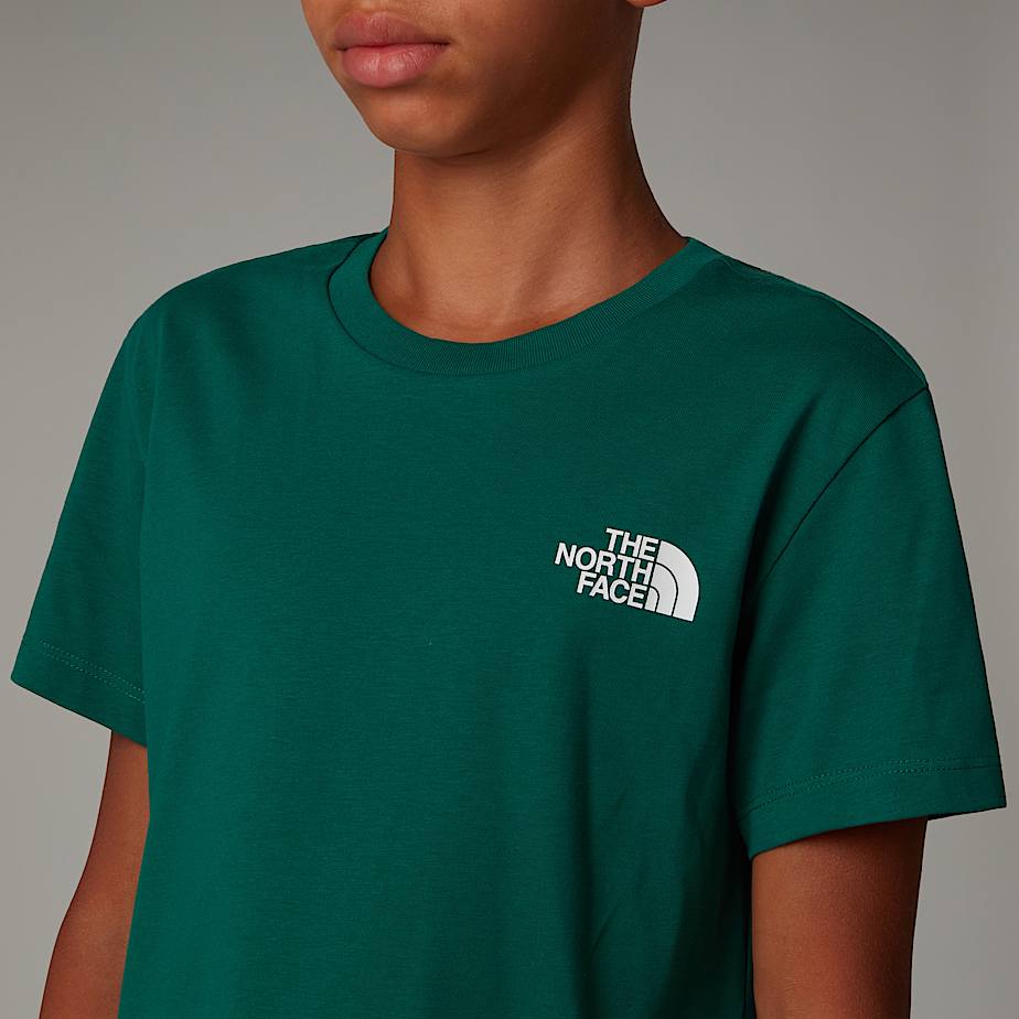 Camiseta The North Face Simple Dome Niños Verdes | NF0A77B1B
