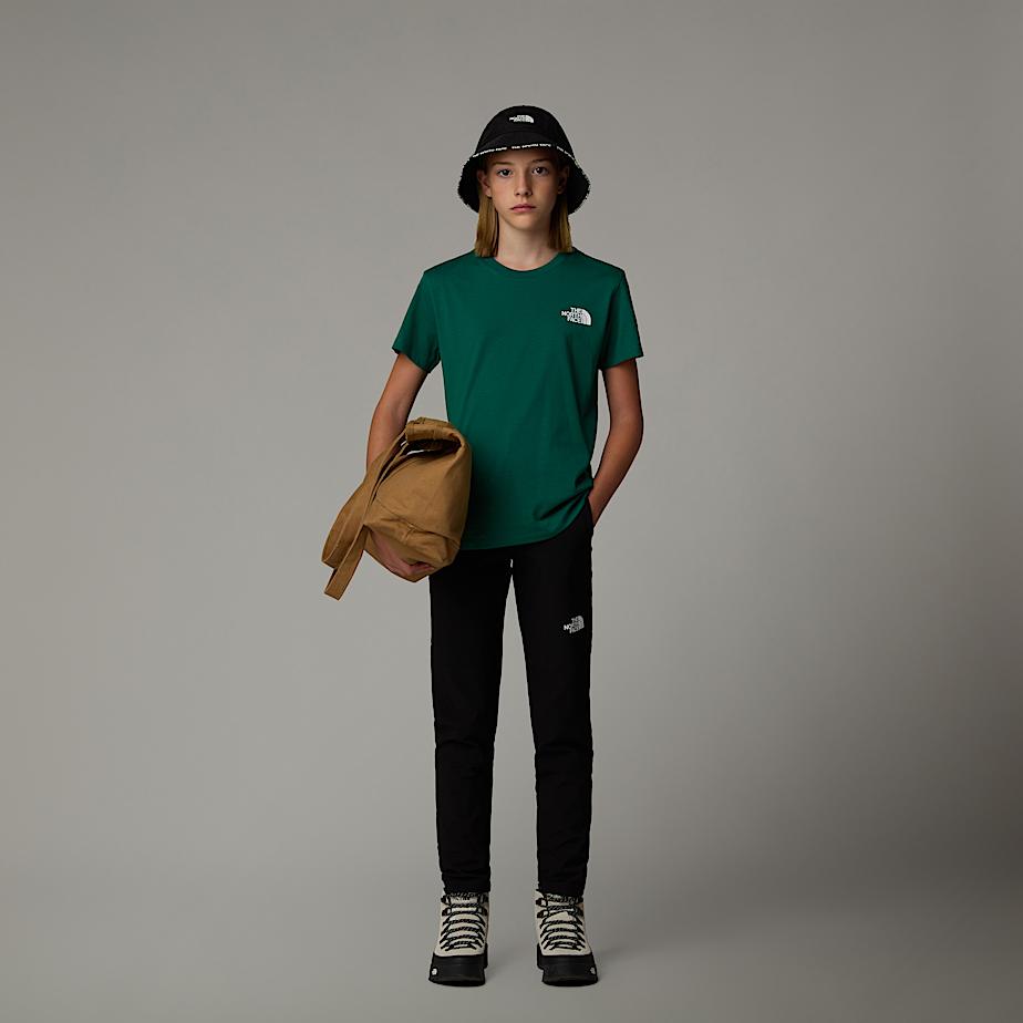 Camiseta The North Face Simple Dome Niños Verdes | NF0A77B1B