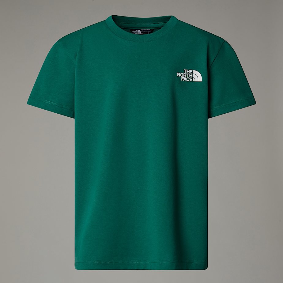 Camiseta The North Face Simple Dome Niños Verdes | NF0A77B1B