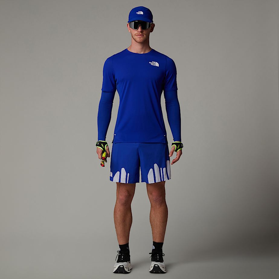 Camiseta The North Face Summit High Trail Run Hombre Azules | NF0A53T4X