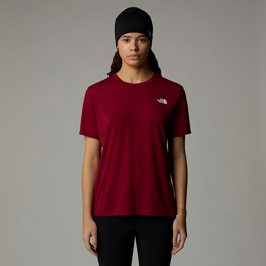 Camiseta The North Face Topographic Foundation Mujer Rojos | NF0A45K7M