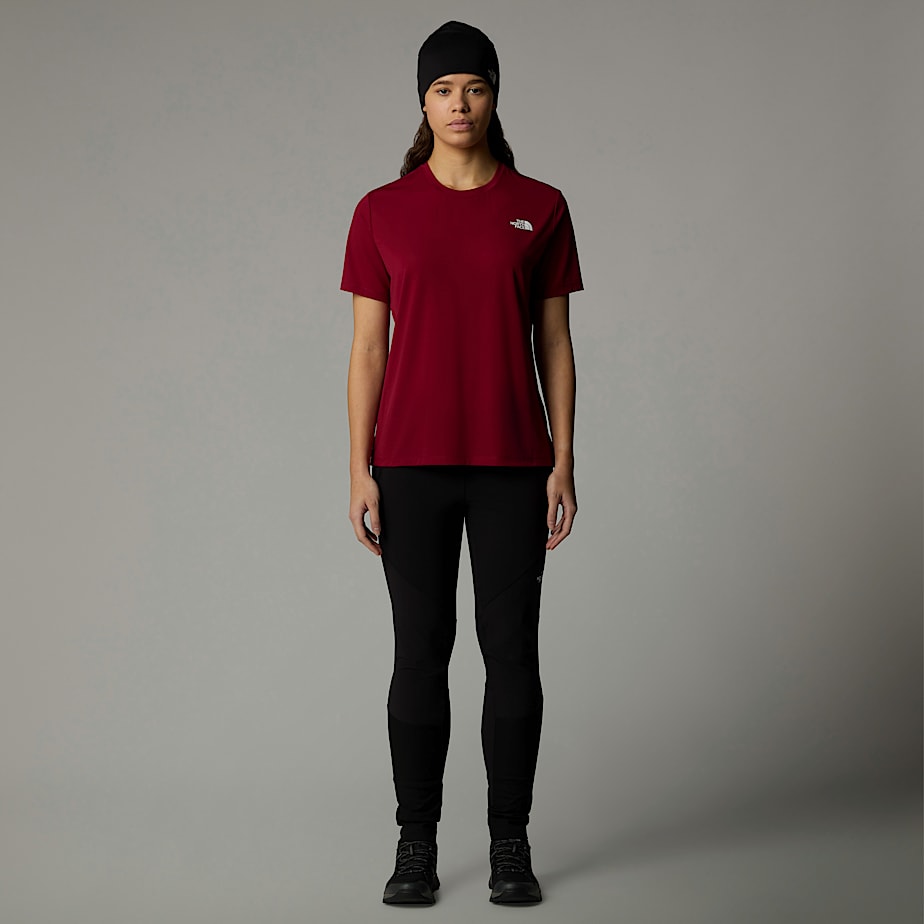 Camiseta The North Face Topographic Foundation Mujer Rojos | NF0A45K7M