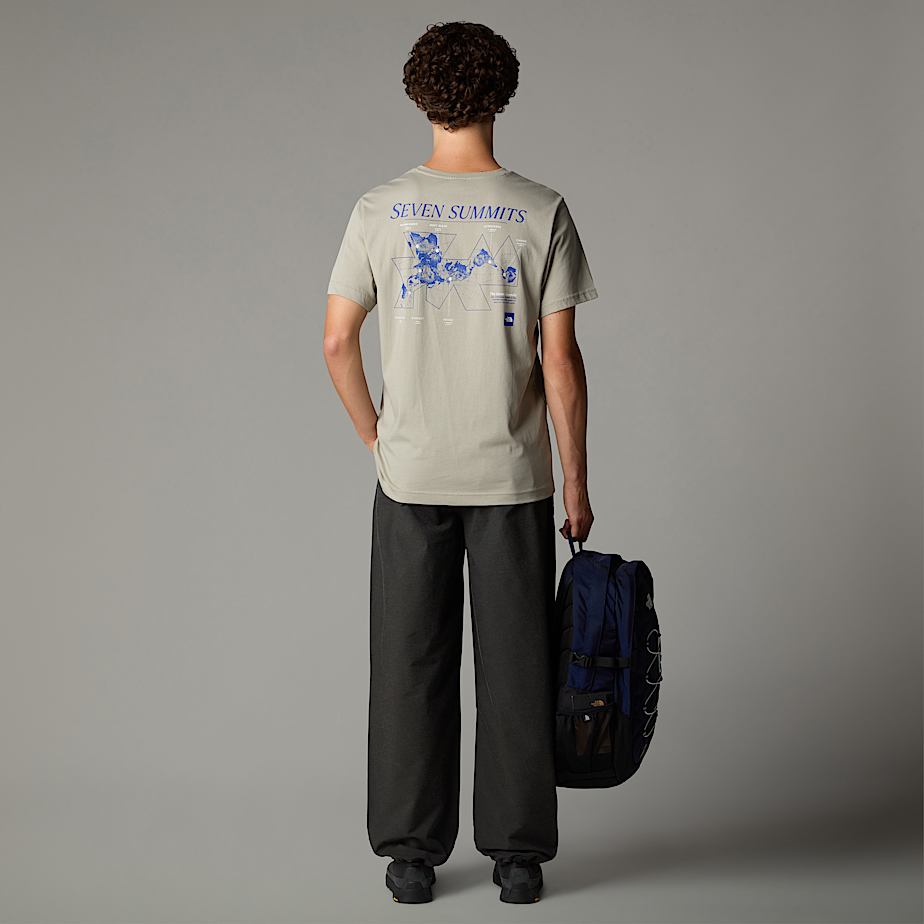 Camiseta The North Face Topographic Hombre Grises | NF0A70N9F