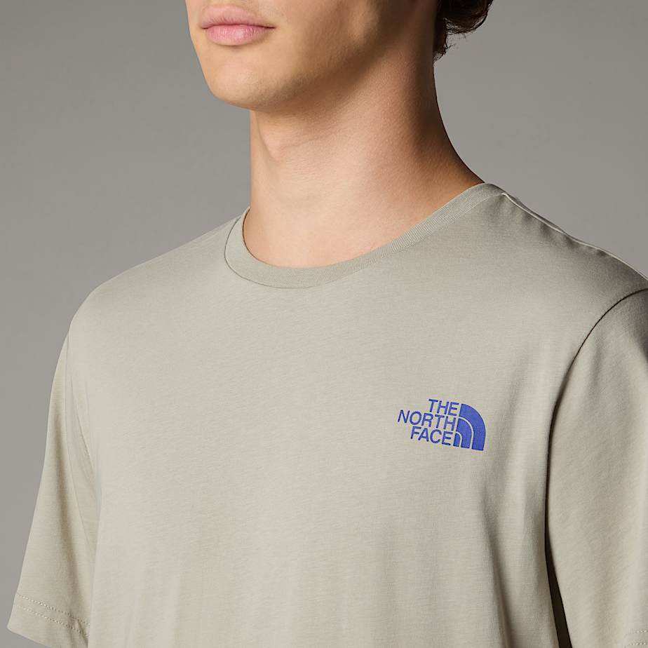 Camiseta The North Face Topographic Hombre Grises | NF0A70N9F