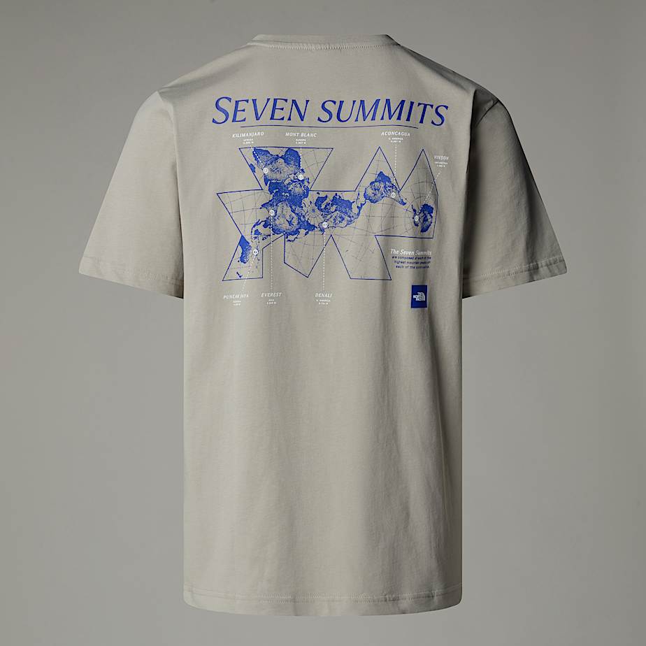 Camiseta The North Face Topographic Hombre Grises | NF0A70N9F