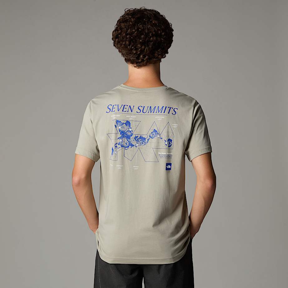 Camiseta The North Face Topographic Hombre Grises | NF0A70N9F