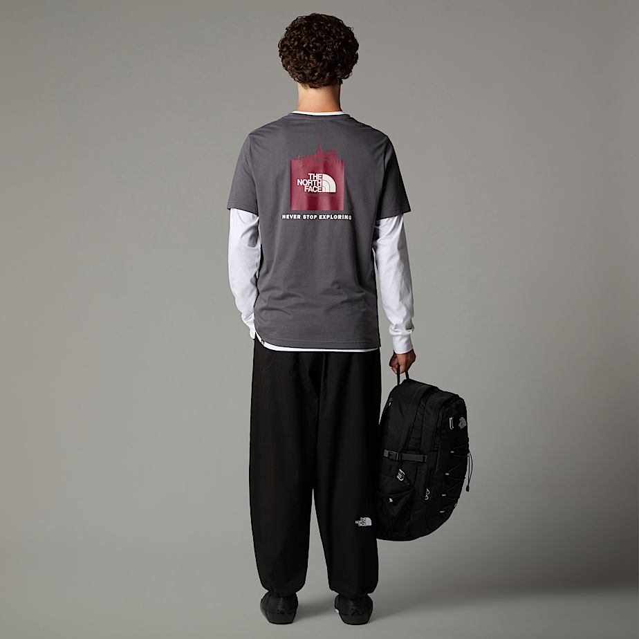 Camiseta The North Face UK Redbox Hombre Grises | NF0A25V9Q