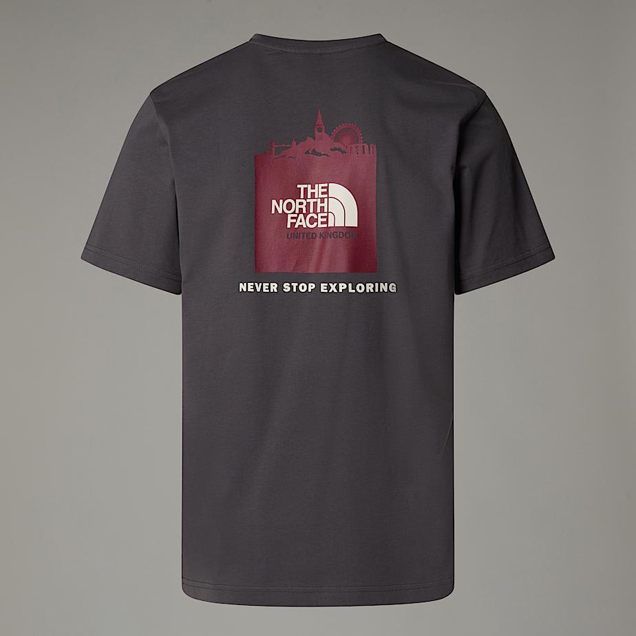 Camiseta The North Face UK Redbox Hombre Grises | NF0A25V9Q