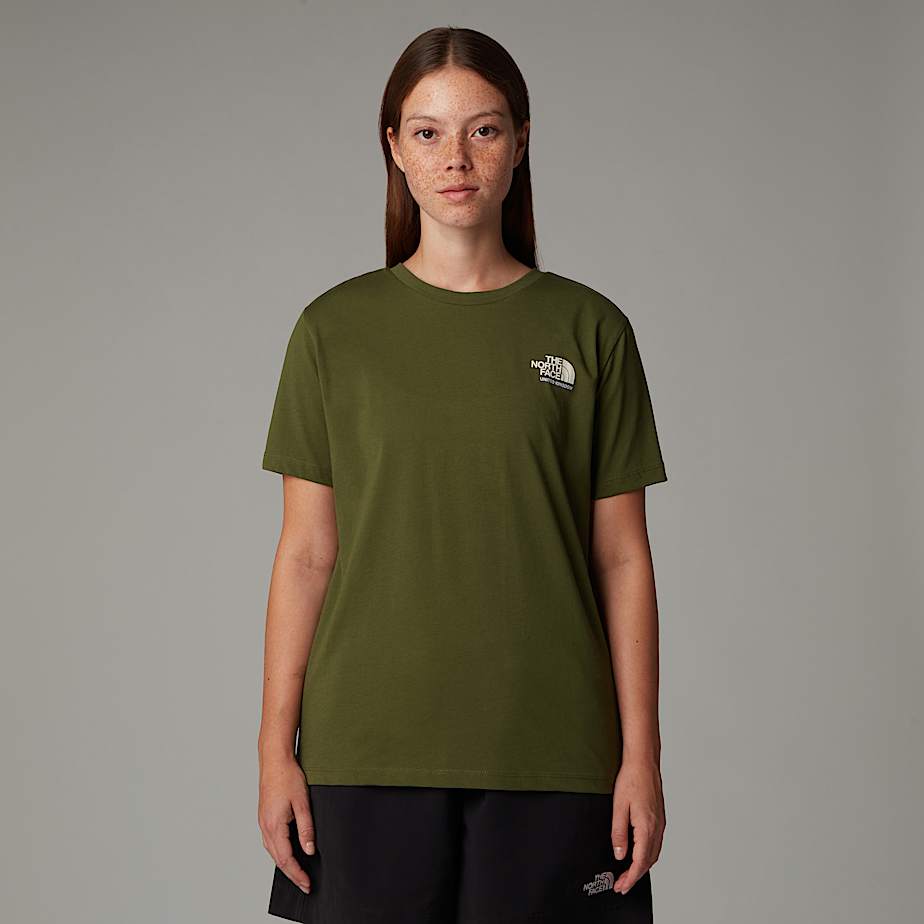 Camiseta The North Face UK Redbox Mujer Verdes | NF0A40S5I