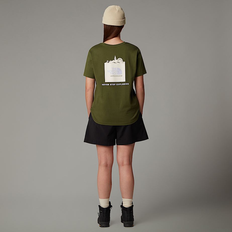 Camiseta The North Face UK Redbox Mujer Verdes | NF0A40S5I
