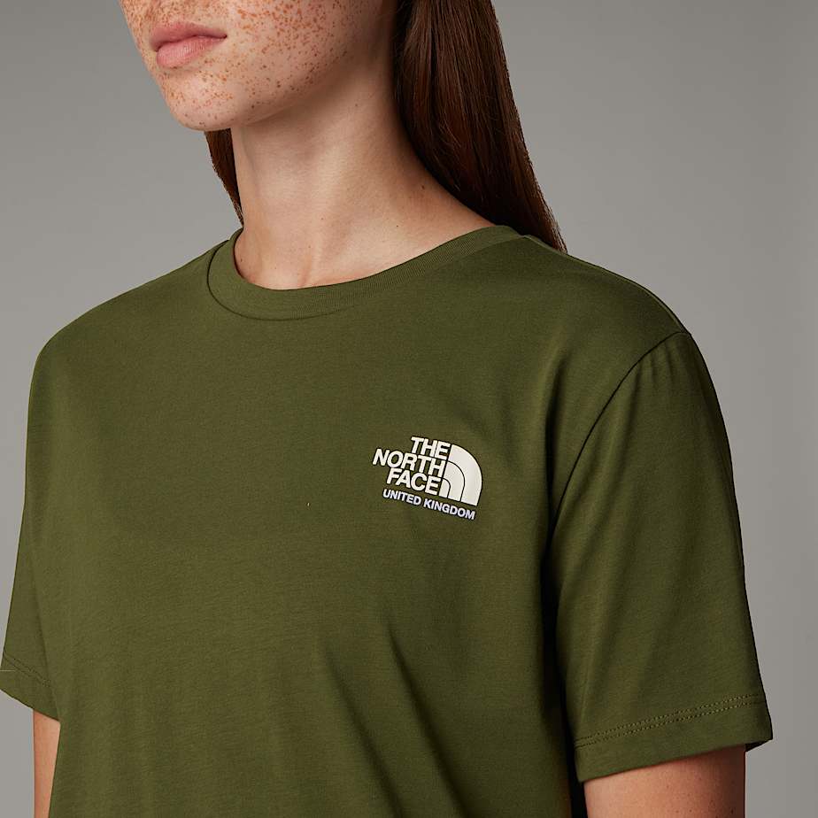 Camiseta The North Face UK Redbox Mujer Verdes | NF0A40S5I