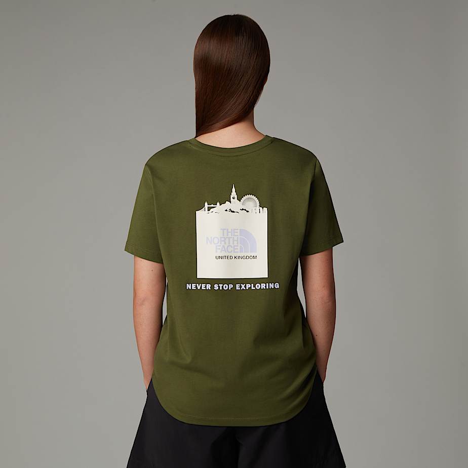 Camiseta The North Face UK Redbox Mujer Verdes | NF0A40S5I