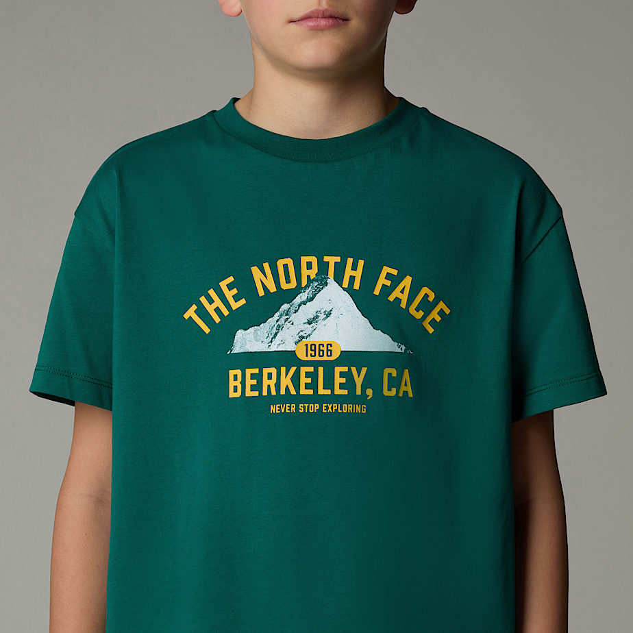 Camiseta The North Face Varsity Graphic Oversized Niños Verdes | NF0A04Q2A