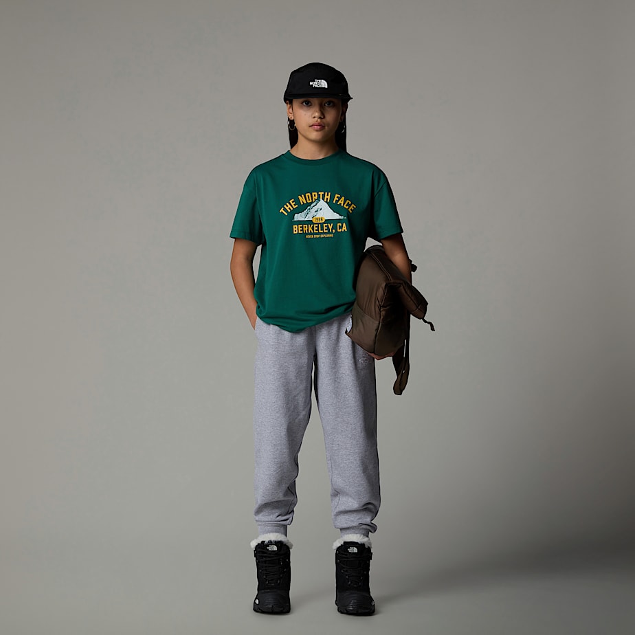 Camiseta The North Face Varsity Graphic Oversized Niños Verdes | NF0A04Q2A