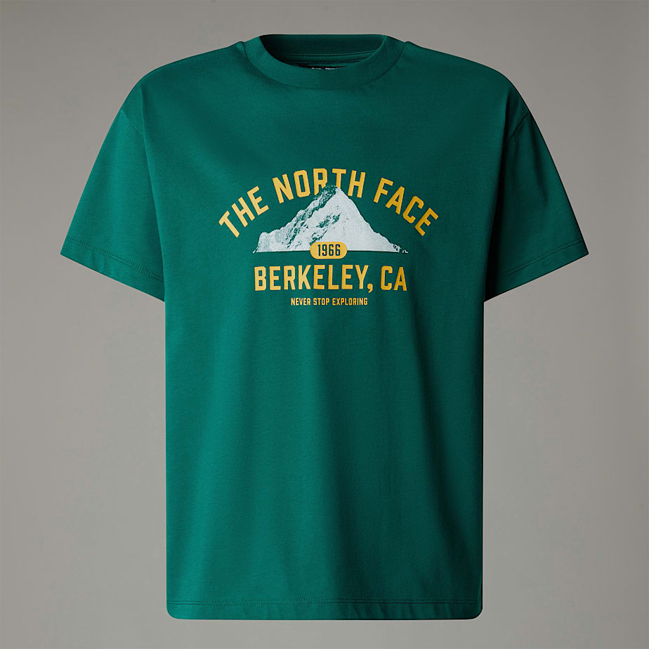 Camiseta The North Face Varsity Graphic Oversized Niños Verdes | NF0A04Q2A
