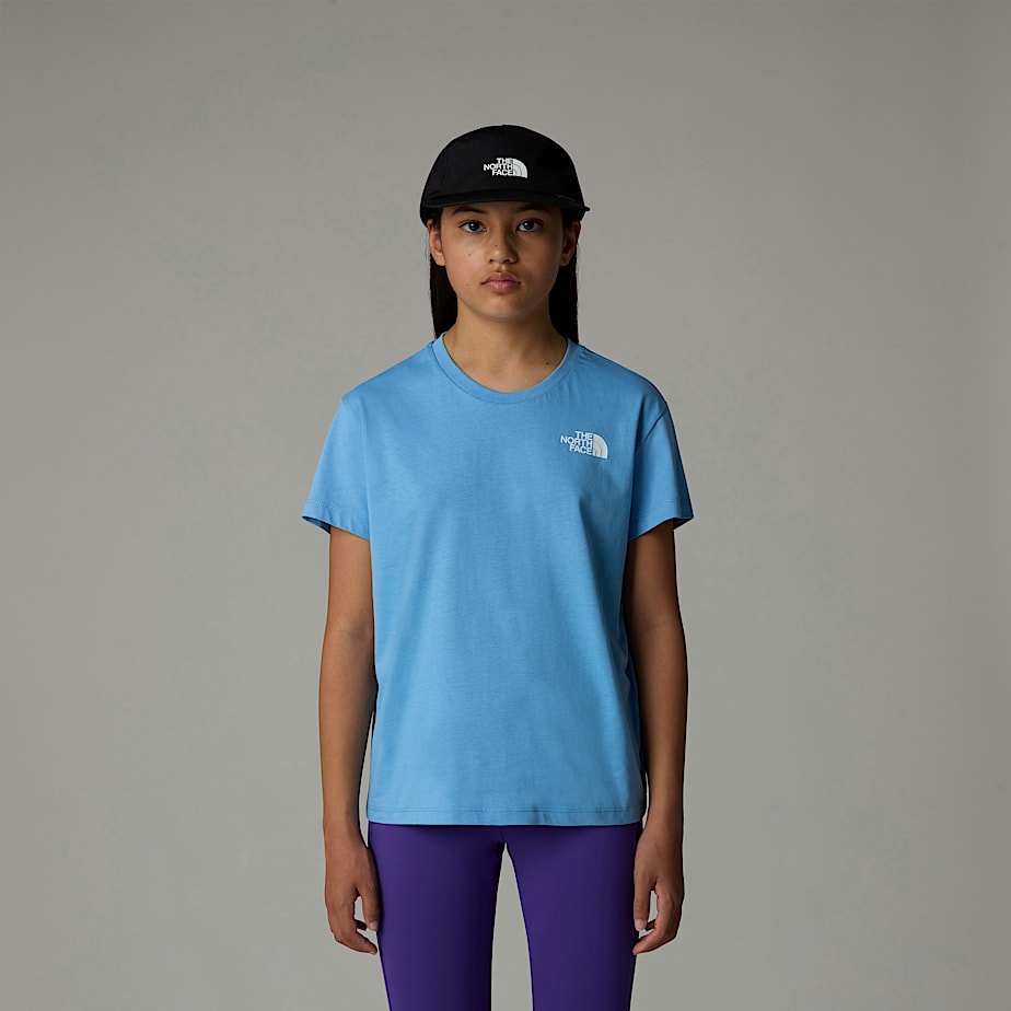 Camiseta The North Face Vertical Graphic Relaxed Niños Azules | NF0A14B7A