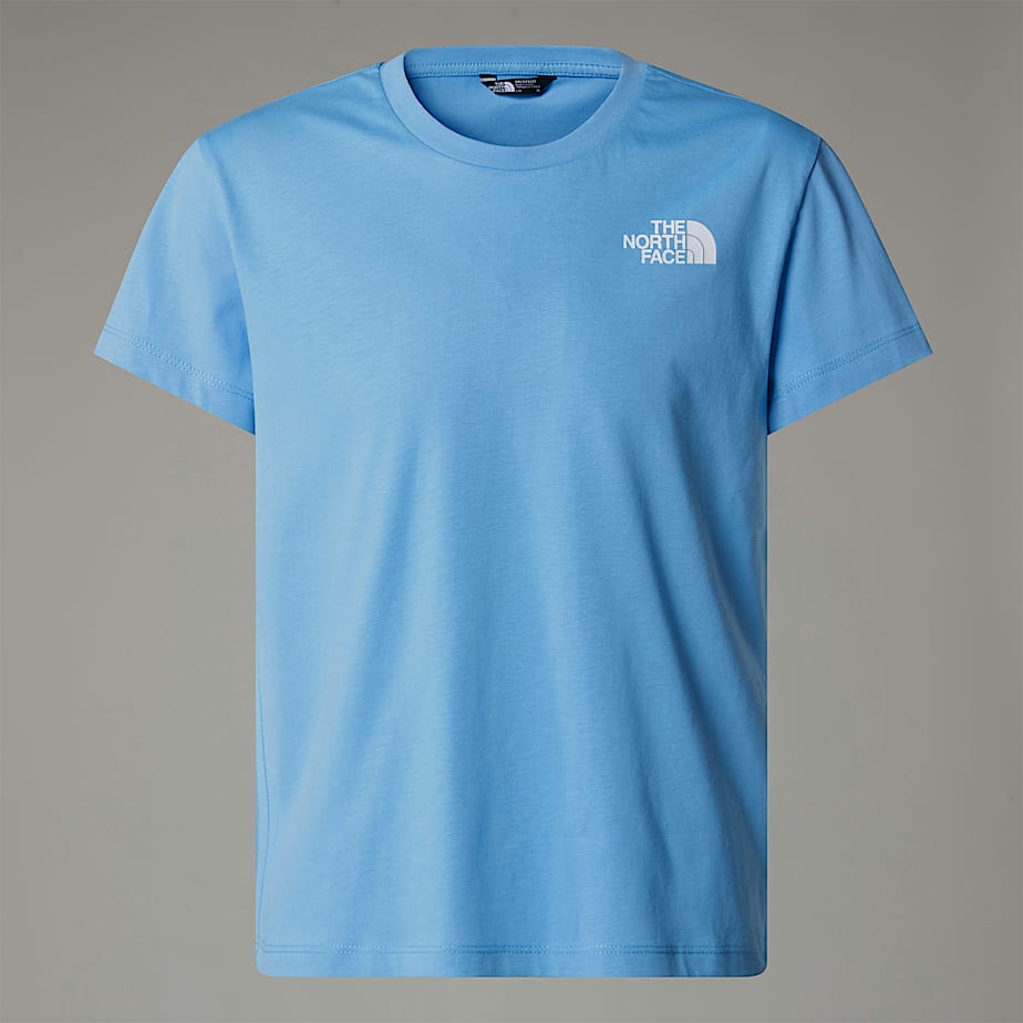 Camiseta The North Face Vertical Graphic Relaxed Niños Azules | NF0A14B7A