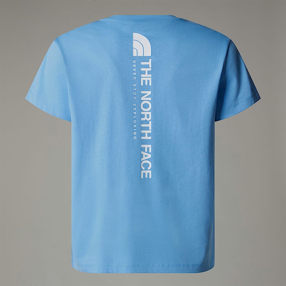 Camiseta The North Face Vertical Graphic Relaxed Niños Azules | NF0A14B7A
