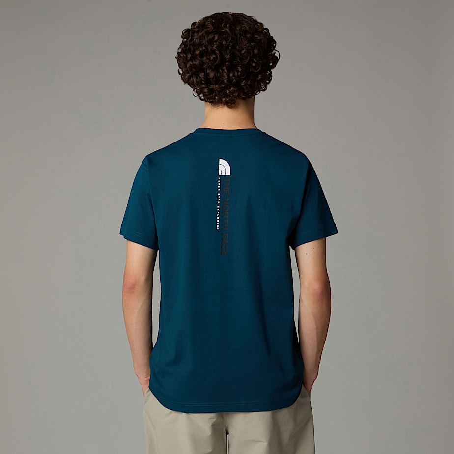 Camiseta The North Face Vertical Hombre Azul Marino | NF0A15U4T