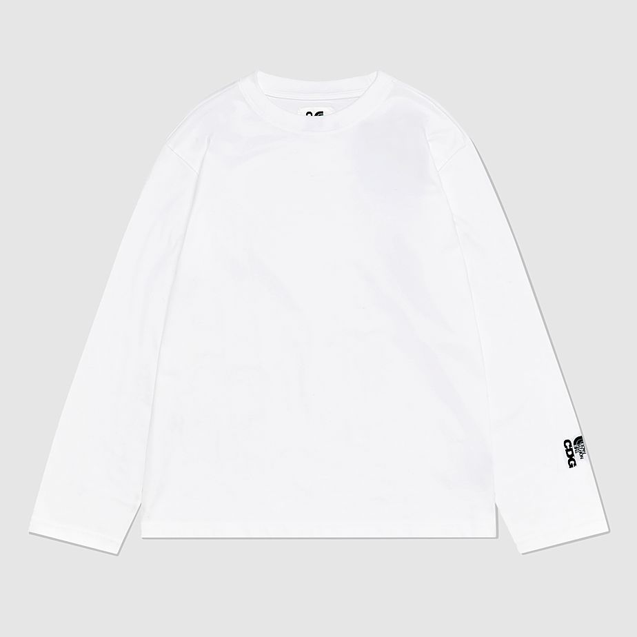 Camiseta The North Face X CDG Icon Long-Sleeve Mujer Blancos | NF0A65L4R