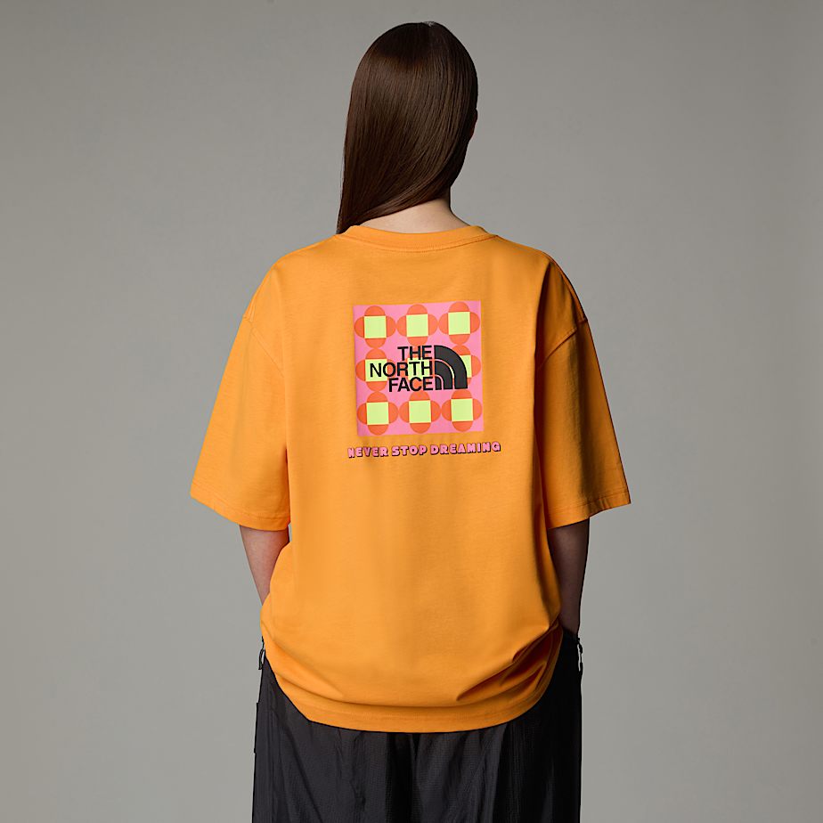 Camiseta The North Face X Yinka Ilori Box Graphic Mujer Albaricoque | NF0A18D3L