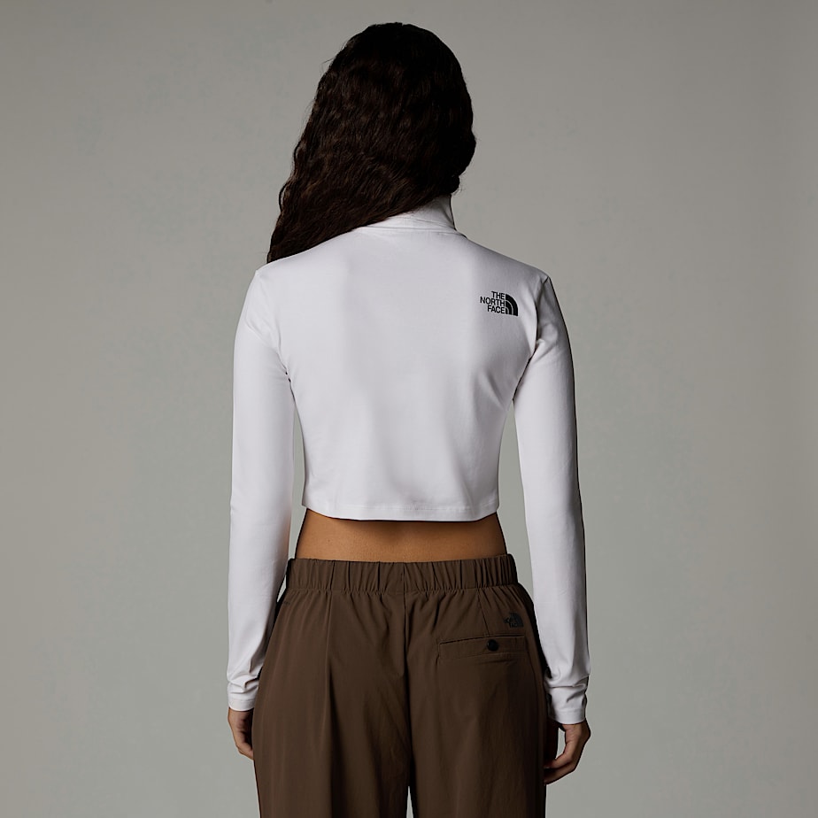 Camiseta The North Face Zumu Long-Sleeve Slim Mujer Blancos | NF0A89H9R