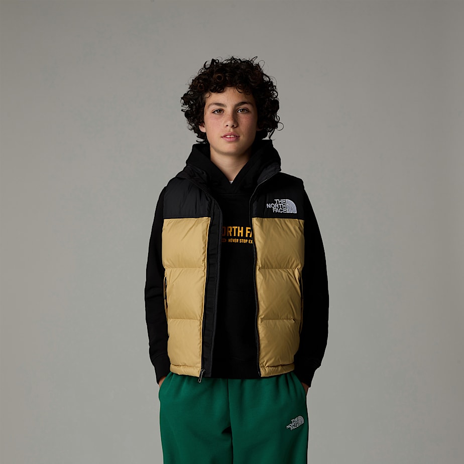 Chaleco The North Face 1996 Retro Nuptse Niños Kaki | NF0A07Q6P