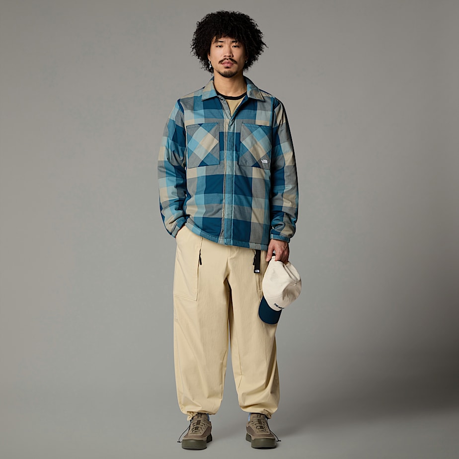 Chamarras The North Face Afterburner Insulated Flannel Hombre Azul Marino | NF0A36W1P