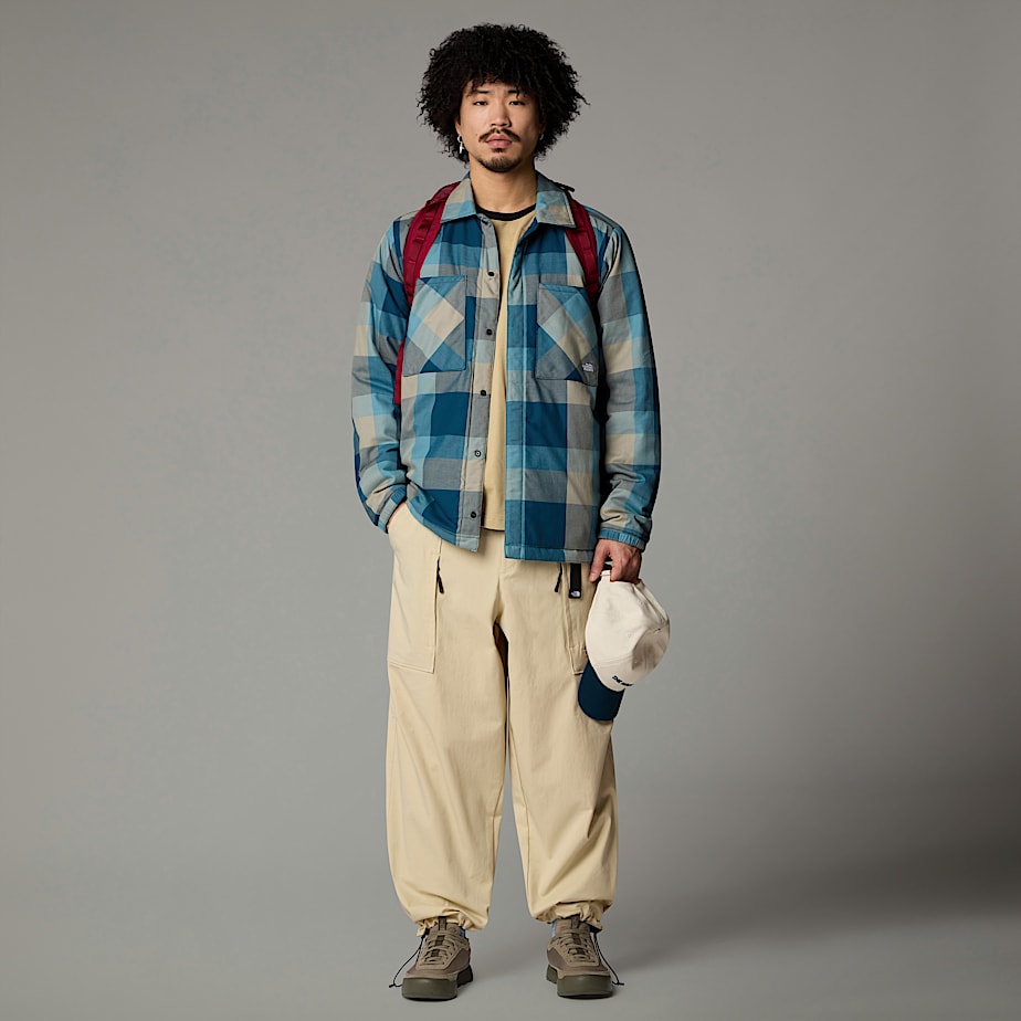 Chamarras The North Face Afterburner Insulated Flannel Hombre Azul Marino | NF0A36W1P