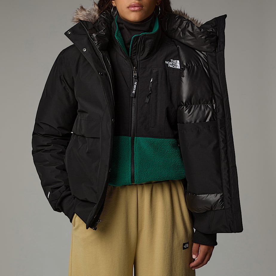 Chamarras The North Face Arctic Bomber Mujer Negros | NF0A66S4O