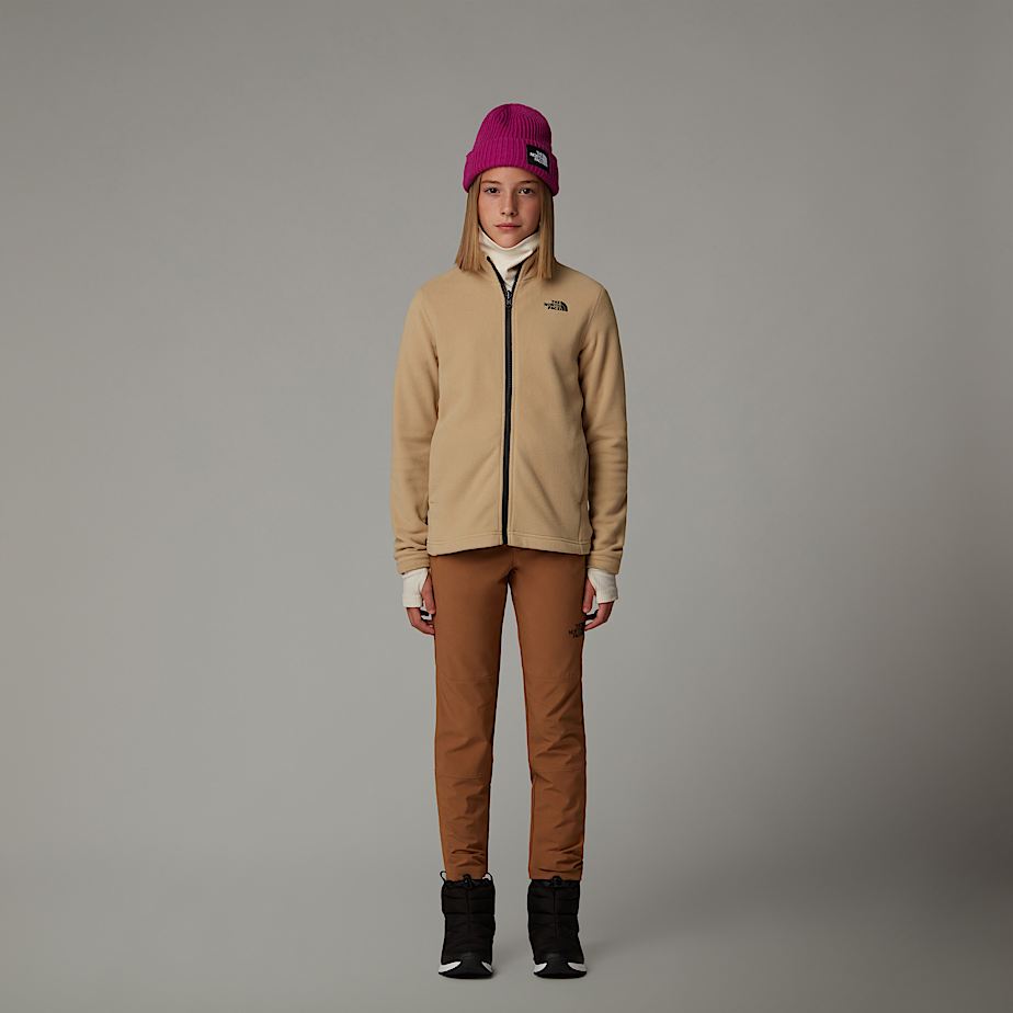Chaquetas De Lana The North Face Glacier Zip-In Niños Kaki | NF0A82E3P